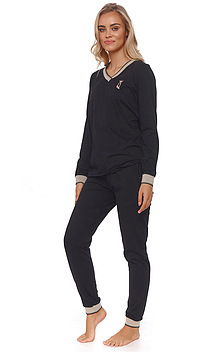 Piżama PM 4504, kolor czarny firmy Dobranocka