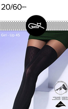 Rajstopy we wzór pończoch Girl-Up 45 firmy Gatta