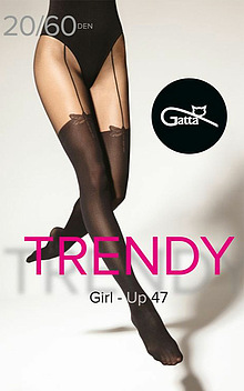 Rajsotopy o wzorze pończoch Girl-Up 47 firmy Gatta