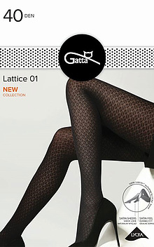 Rajstopy do jesiennych stylizacji Lattice 01 firmy Gatta