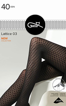 Rajstopy w kropki Lattice 03 firmy Gatta