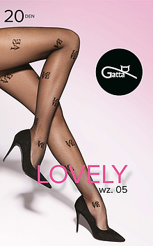 Rajstopy walentynkowe Lovely 05 firmy Gatta