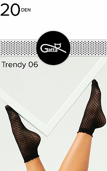 Skarpetki wzorzyste Trendy 06, kolor czarny firmy Gatta