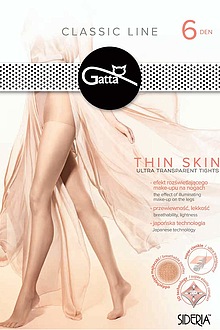 Cienkie rajstopy Thin Skin, kolor złoty firmy Gatta